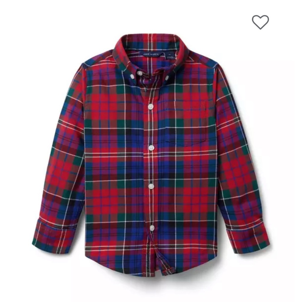 Janie and Jack Tartan Flannel Shirt